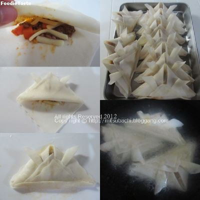 ปอเปี๊ยะ หมวกนักรบ Japanese samosa