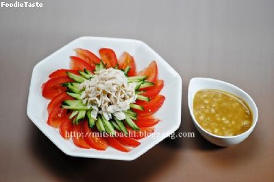 สลัดไก่บันบันจิ bang bang chicken salad 