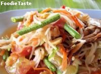 สูตรpapaya salad thai style   ส้มตำไทย