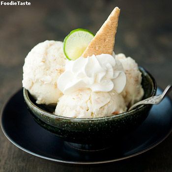 สูตรไอศครีมพายมะนาว  - Key lime pie ice cream