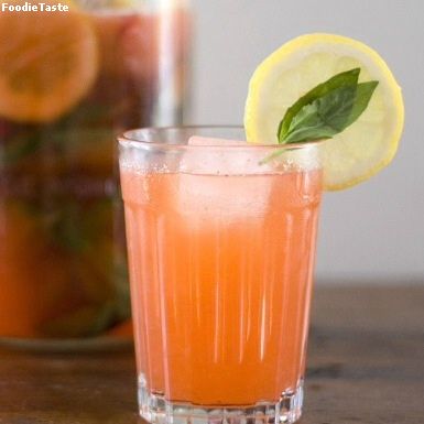 สูตรน้ำสตอเบอร์รี่มะนาวปั่น - Strawberry Basil Lemonade