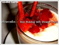 สูตรRice Pudding with Stewed Fruits