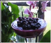 Blueberry mousse