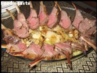 สูตรRoast rack of lamb with rosemary