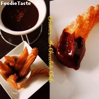 Churros with Chocolate Chili Sauce