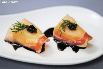  แฮมชีสคาเวียร์ Ham, cheese and caviar 