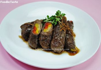 เนื้อม้วนขิง beef harumaki