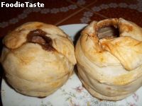 สูตรPuff Wrapped Caramel Apples