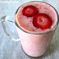 สูตรStrawberry &cream smoothies