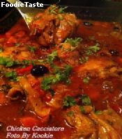 สูตรไก่ คาเชียโตเร่ Chicken Cacciatore