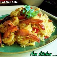 สูตรshrimp and capsicum pulao ข้าวปุเลา กุ้ง กับ พริกหวาน