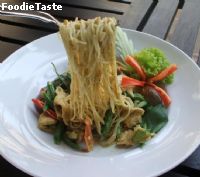 สูตรfried Spaghetti with hot basil leave สปาเก็ตตี้ผัดขี้เมา