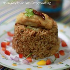 สูตรข้าวผัดน้ำพริกสวรรค์ Fried rice with roasted chili paste 