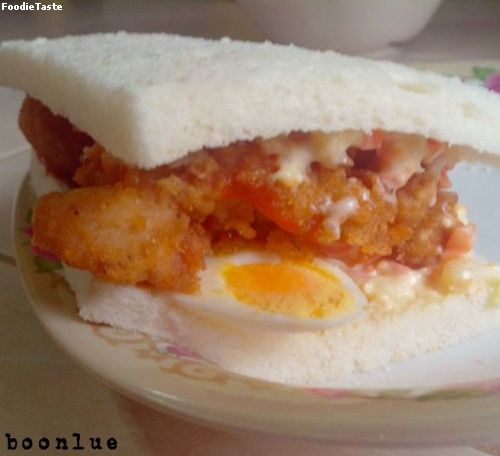 สูตรFried Chicken Sandwich [ver.ง่ายๆแต่ไม่เบา]55