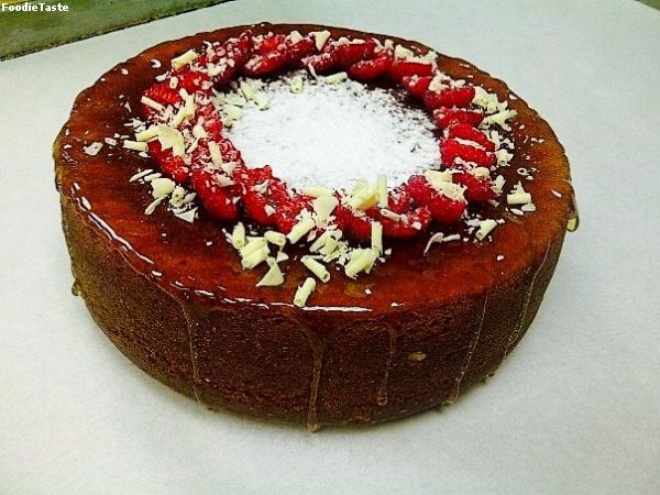 Raspberry and White Chocolate Morning Cake 