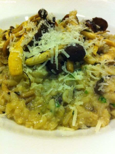 homemade mushroom risotto