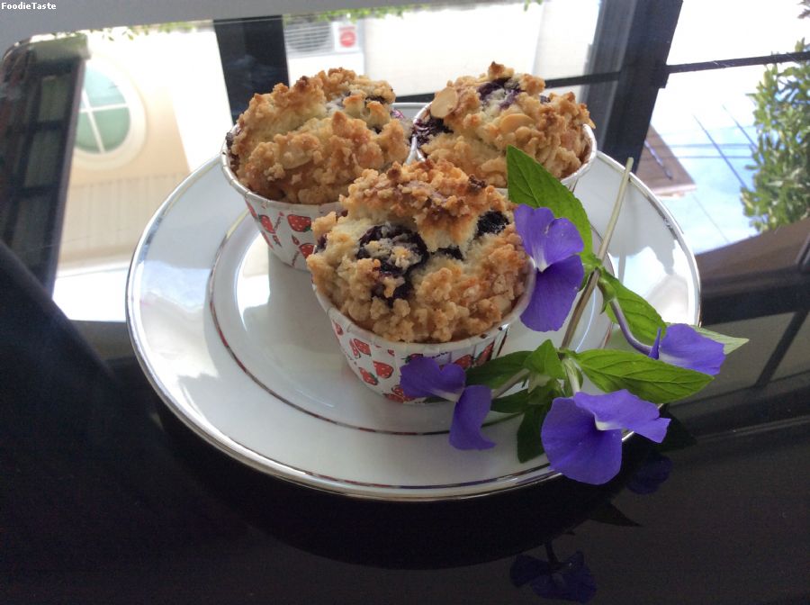 สูตรBlueberry banana muffins