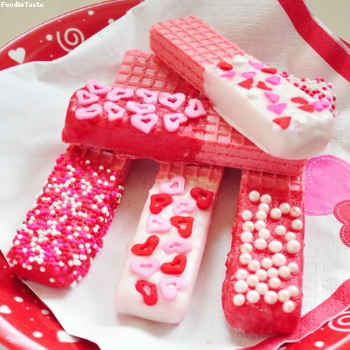 เวเฟอร์วาเลนไทน์ - Easy Valentine’s Day Cookies