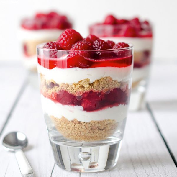 Mini Raspberry Ricotta Parfaits