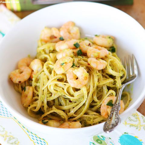 พาสต้ากุ้ง อโวคาโด - Shrimp & Avocado Pasta