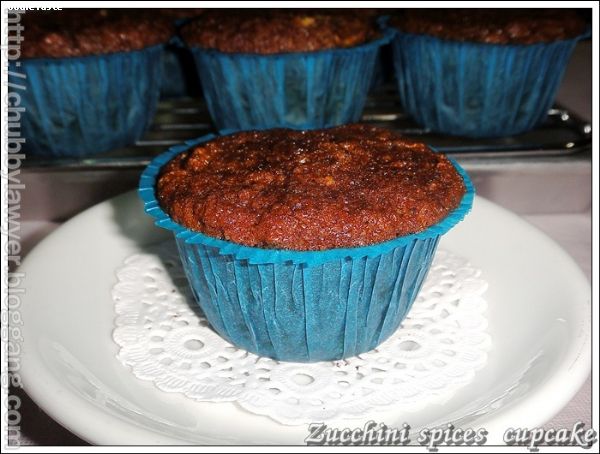 สูตรคัพเค้กซุคีนี่เครื่องเทศ (Zucchini – spices cupcake)