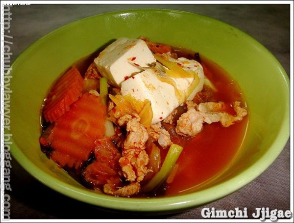 สูตรแกงกิมจิ (Gimchi Jjigae)