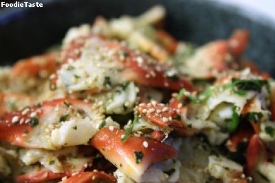 หอยปีกนก Surf clam Arctic  สลัดหอยปีกนก  Surf clam salad