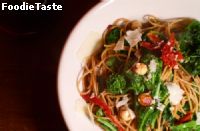rapini pasta (พลาสต้าใส่บรอกโคลี)