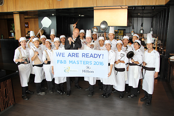 ฮิลตัน พัทยา ประกาศความพร้อมบนเวทีการแข่งขัน  ‘F&B Masters’ ระดับเอเชียในเครือโรงแรมฮิลตัน ประจำปี 2559 