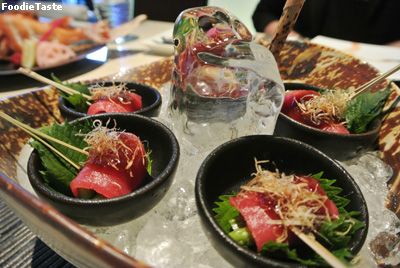 Hon Maguro Akami with White Truffle Ponsu @ Tsu japanese restaurant โรงแรม เจดับบลิว แมริออท